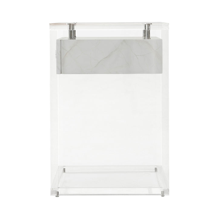 Generation (Faux Carrara) Side Table