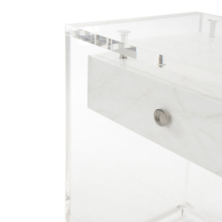 Generation (Faux Carrara) Side Table