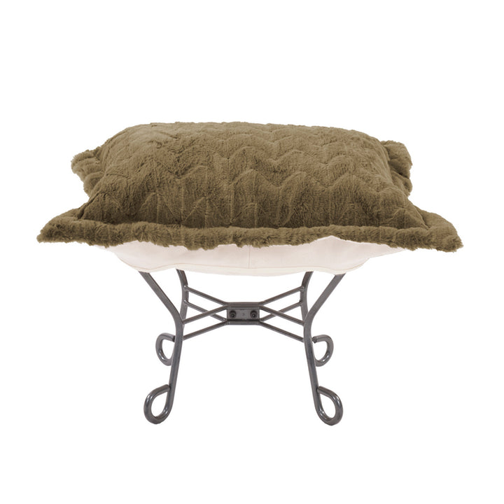 The Angora Puff Ottoman