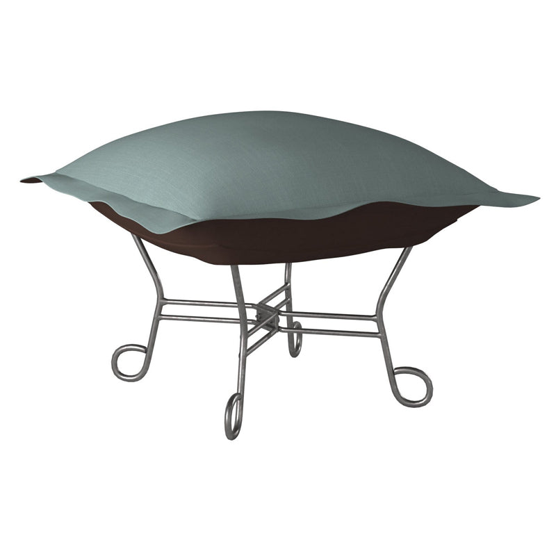 The Sterling Puff Scroll Puff Ottoman