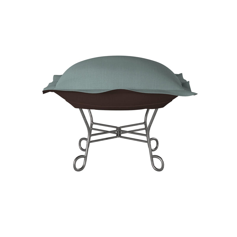 The Sterling Puff Scroll Puff Ottoman
