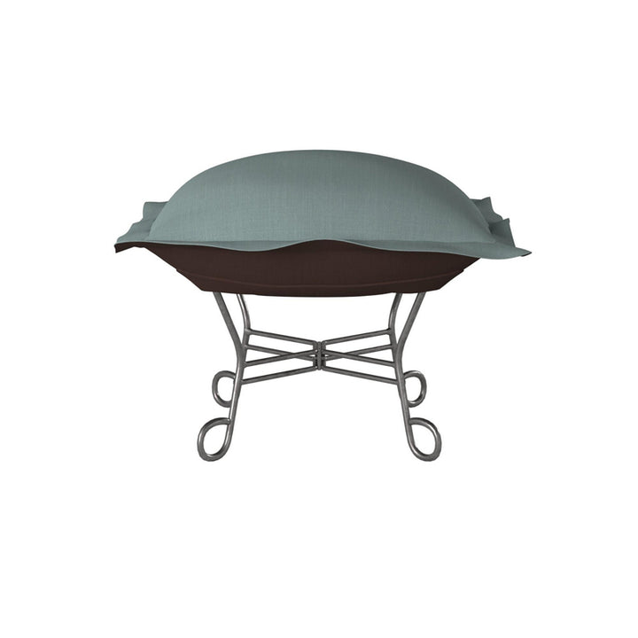 The Sterling Puff Scroll Puff Ottoman