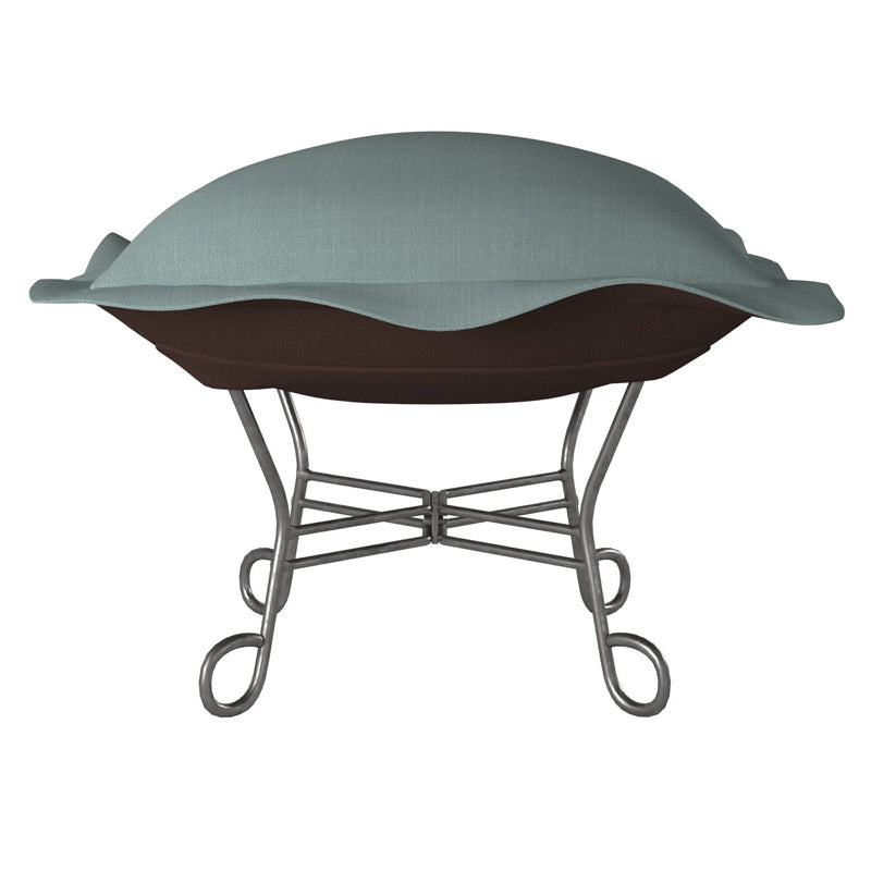 The Sterling Puff Scroll Puff Ottoman