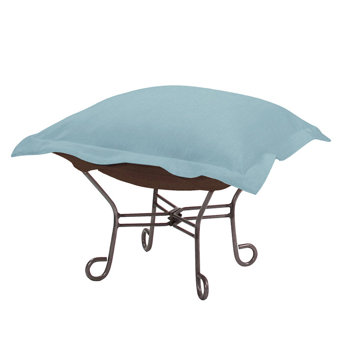 The Sterling Puff Scroll Puff Ottoman