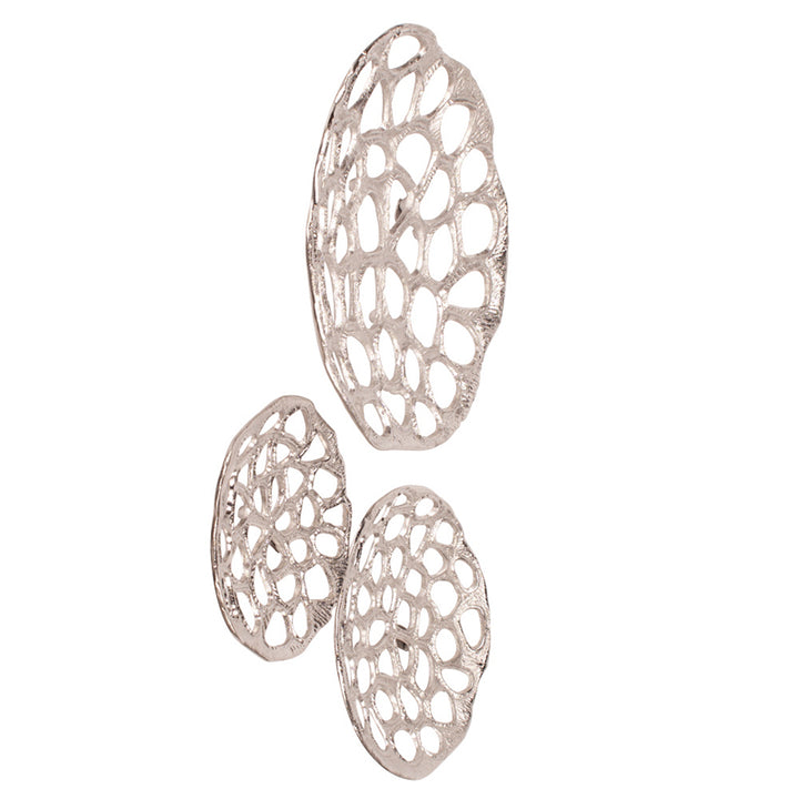 The Nickel Plated Open Honeycomb Wall Art
