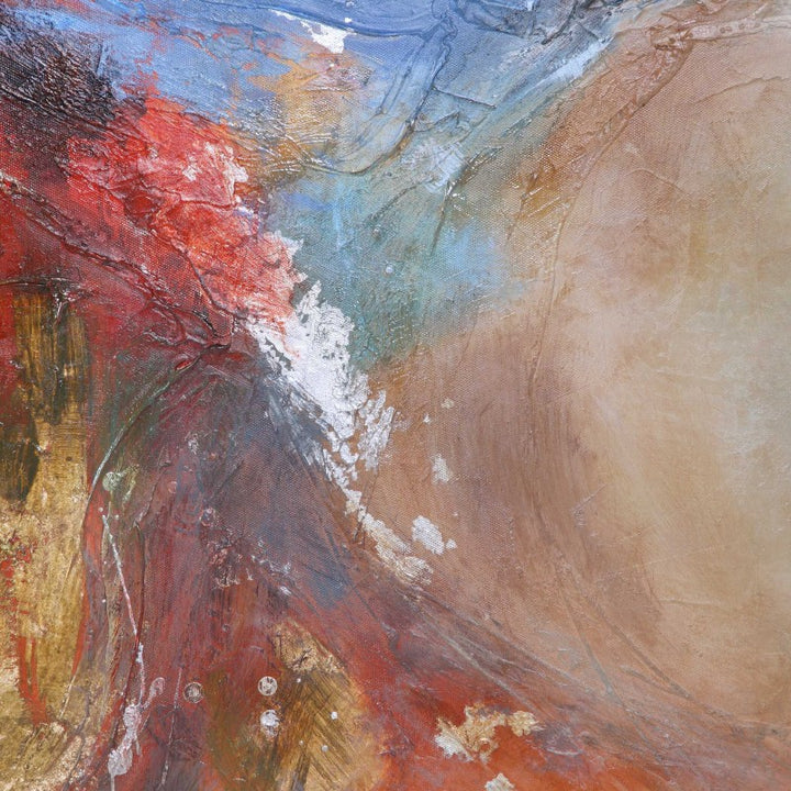 Summer Sunset - Abstract Art - Red