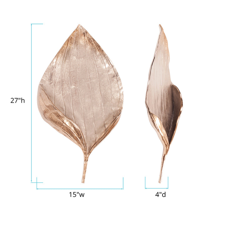 The Champagne Leaf Wall Decor