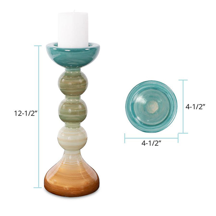 The Capri Stripe Candleholder