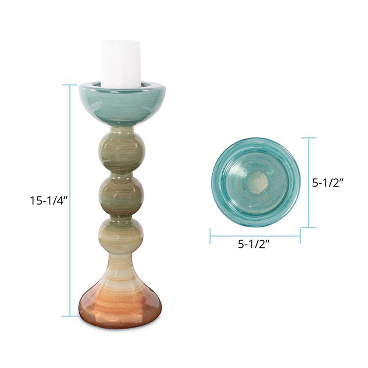 The Capri Stripe Candleholder