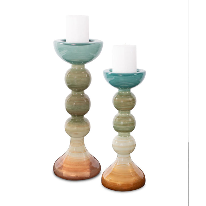 The Capri Stripe Candleholder