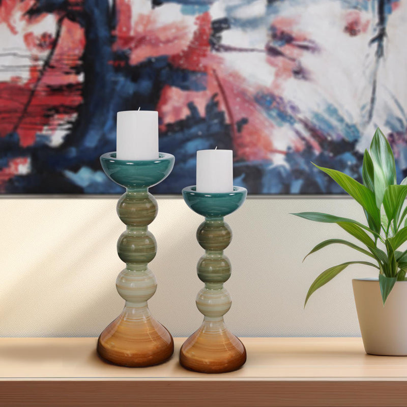 The Capri Stripe Candleholder