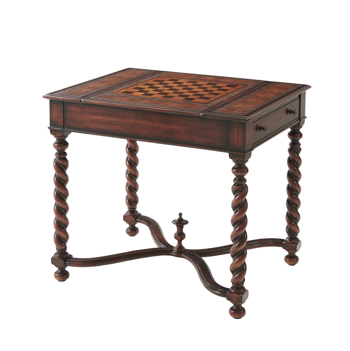 Spiral Turned Game Table