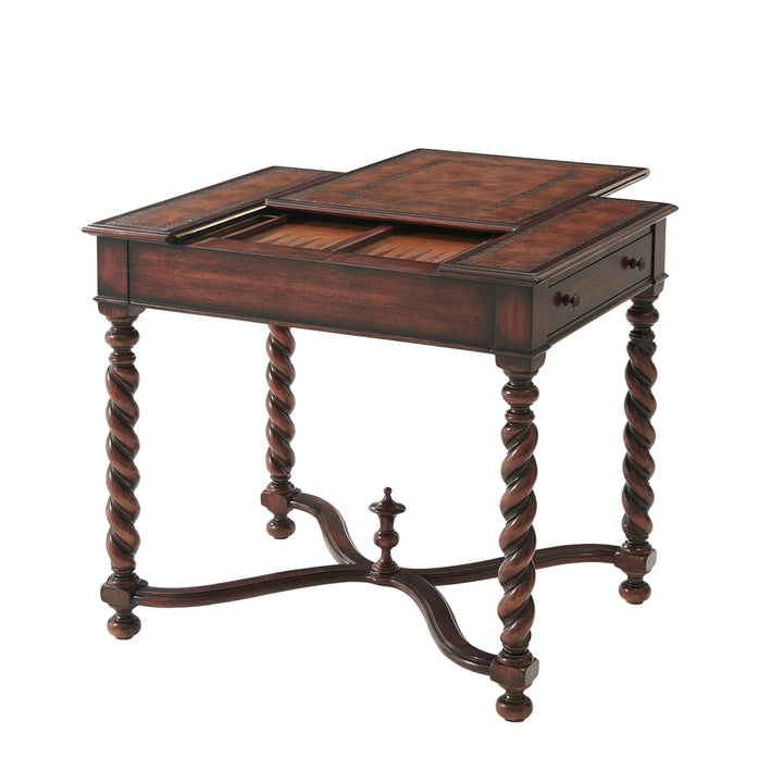 Spiral Turned Game Table