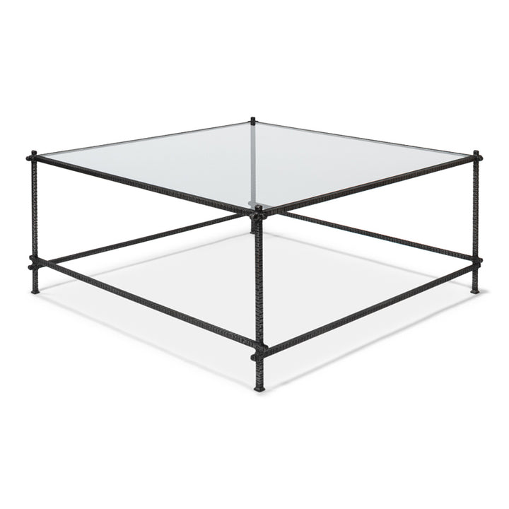 Serrated Edge Iron Coffee Table