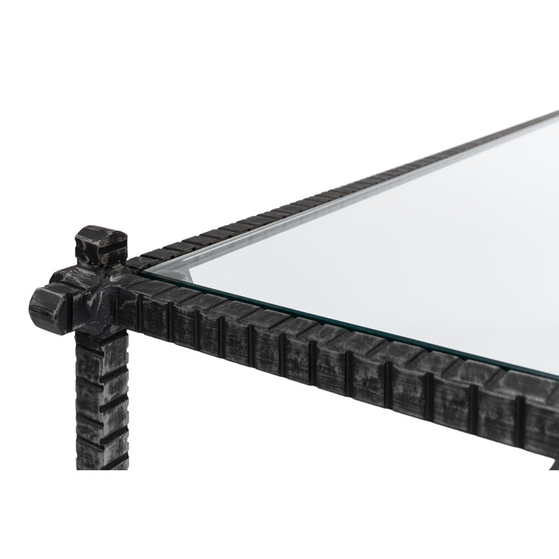 Serrated Edge Iron Coffee Table