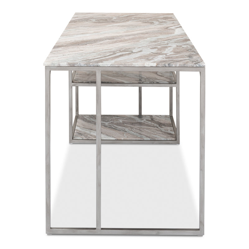Open Desk With Shelves