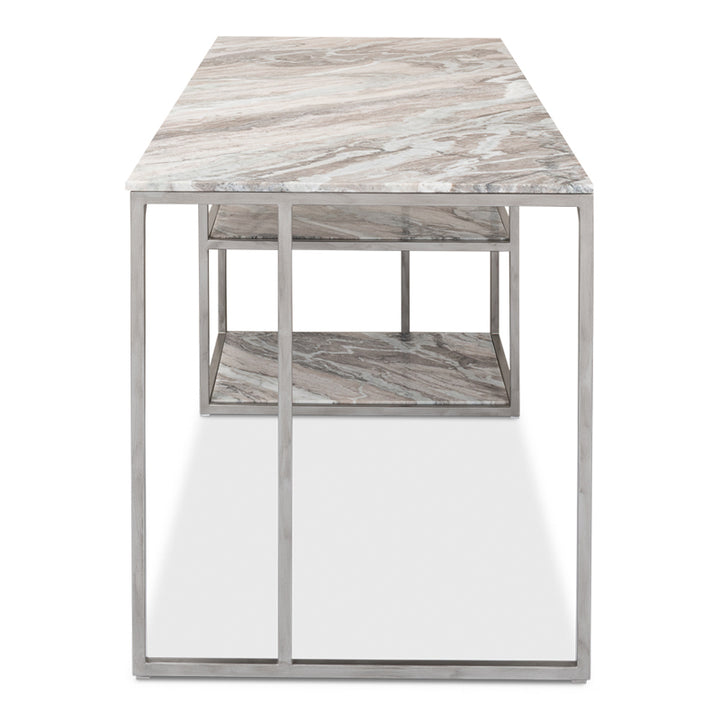Open Desk With Shelves