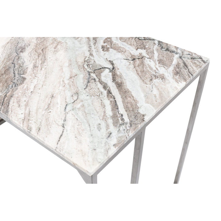 Open Desk With Shelves