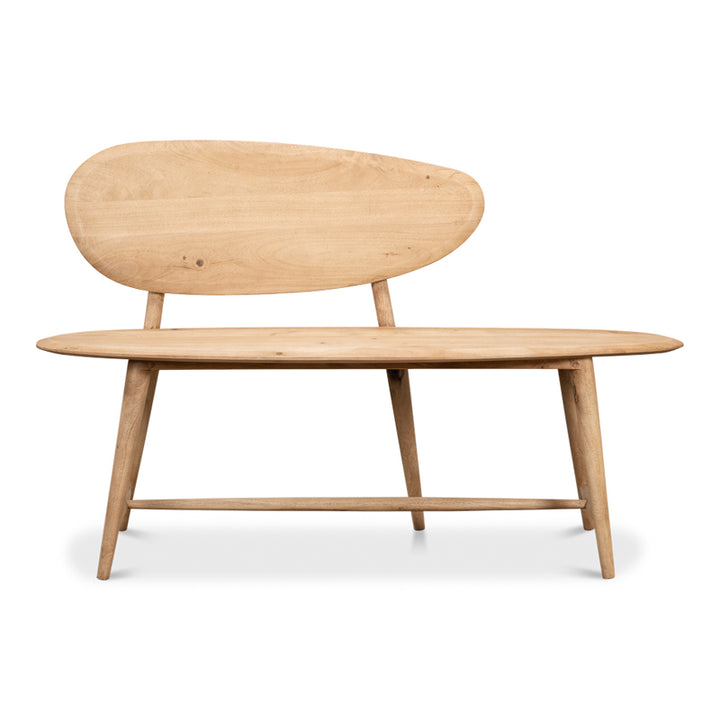Pebble Bench (1 Back) Lionskin Finish