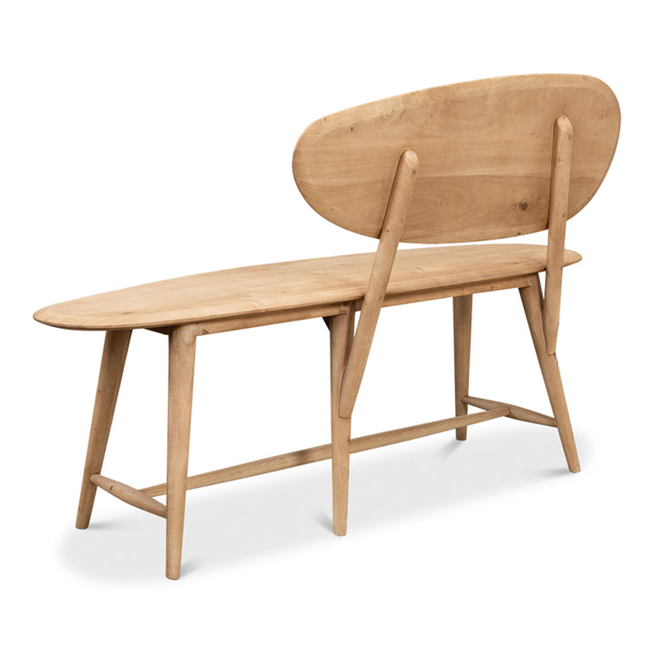 Pebble Bench (1 Back) Lionskin Finish