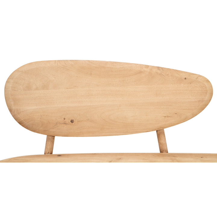 Pebble Bench (1 Back) Lionskin Finish