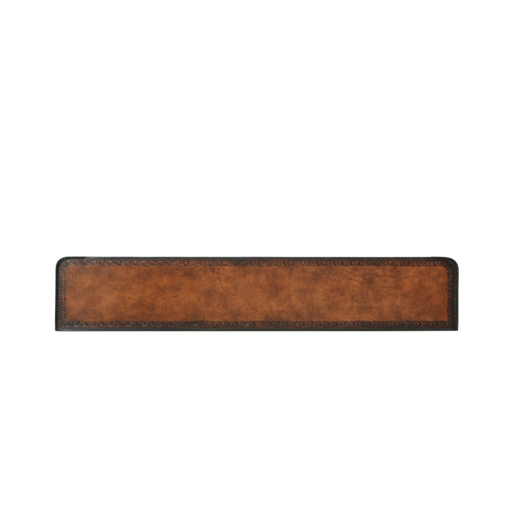 The Louis XVI Leather Console Table