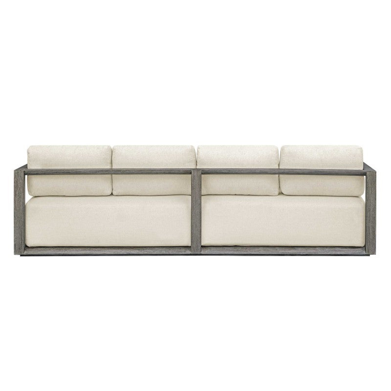 Remsen - Outdoor Sofa - White / Brown