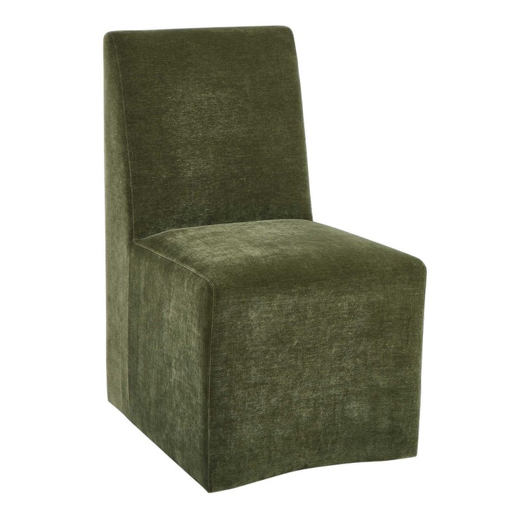 Moro - Armless Dining Chair - Moss