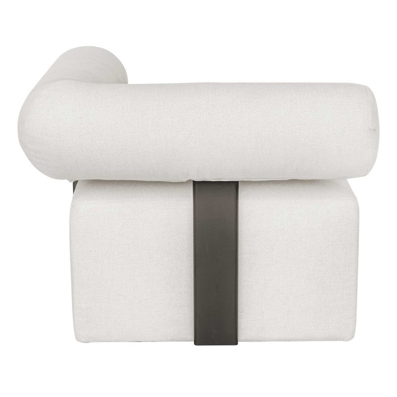 Bolster Back - Outdoor Corner Sofa - White