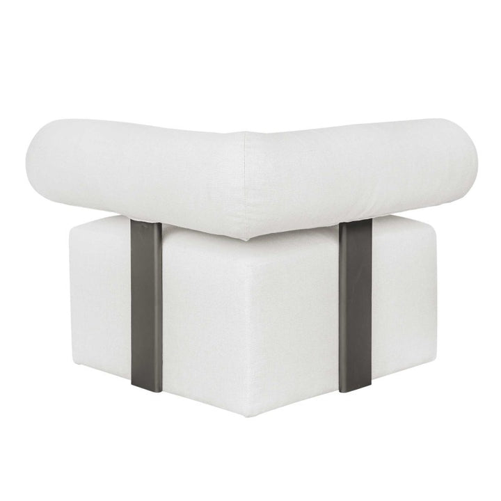 Bolster Back - Outdoor Corner Sofa - White