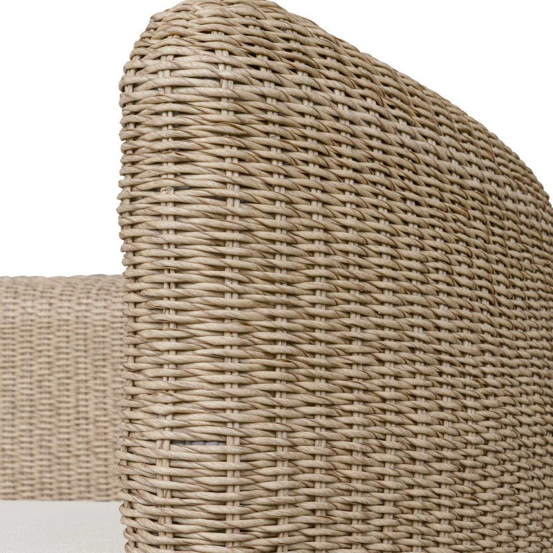 Sunset - Outdoor Round Swivel Day Bed - White