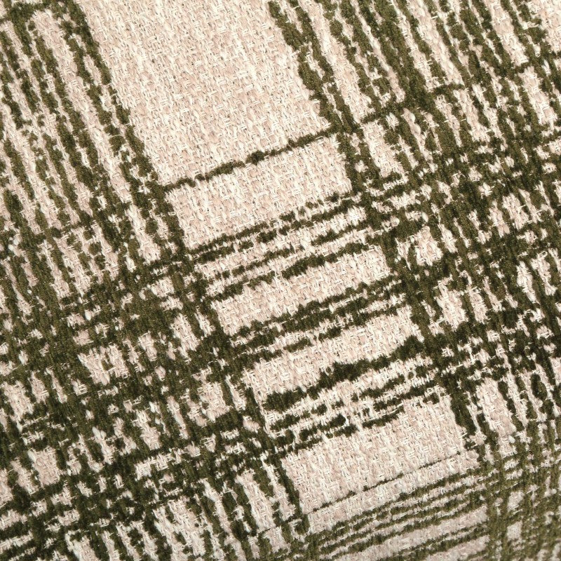 Joie - Ireland Plaid Ottoman - Green / White