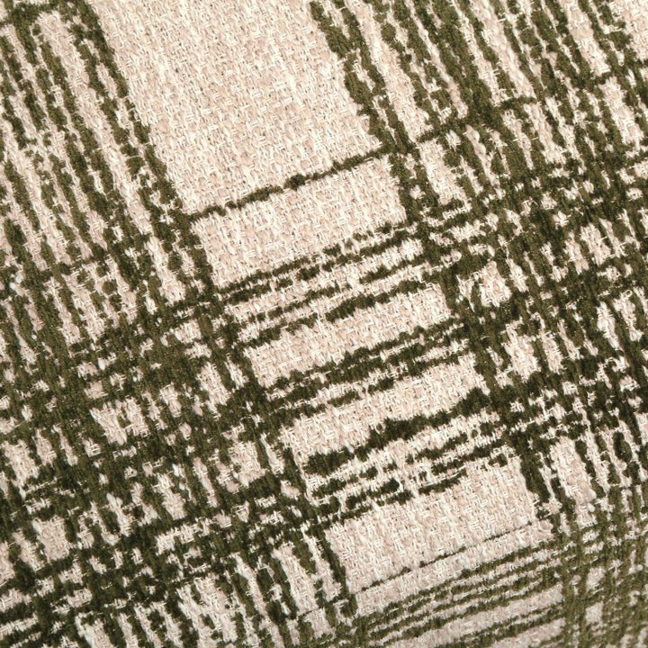 Joie - Ireland Plaid Ottoman - Green / White