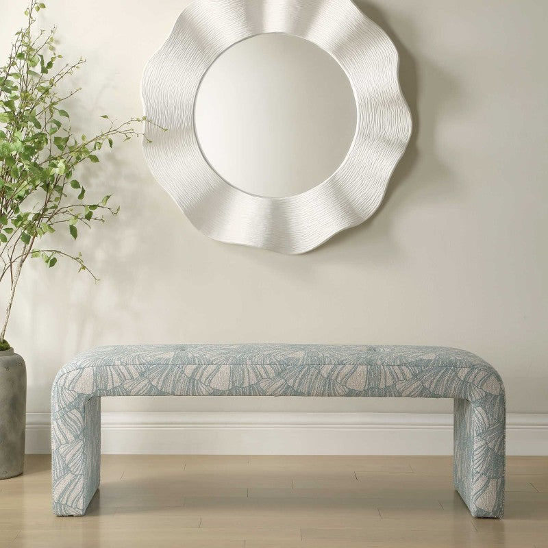 Amie - Bench - Spa Blue