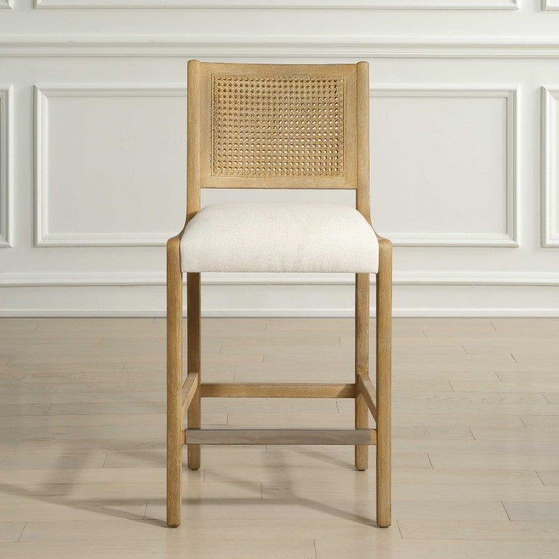 Interweave - Coastal Rattan Counter Stool - Brown