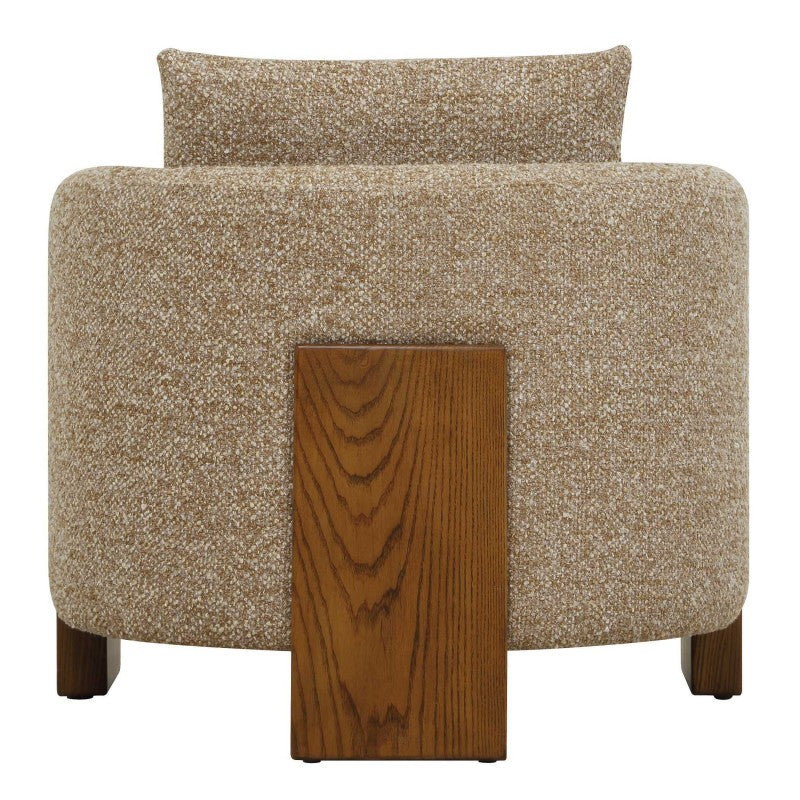 Halligan - Upholstered Accent Chair - Brown