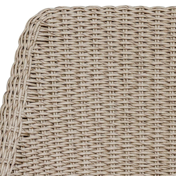 Paloma - Outdoor Wicker Counter Stool - Brown / Gray / White