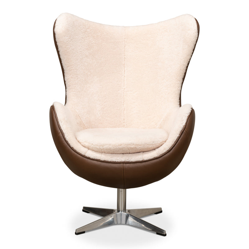 Jacobean Mid 20th Century Egg Chair