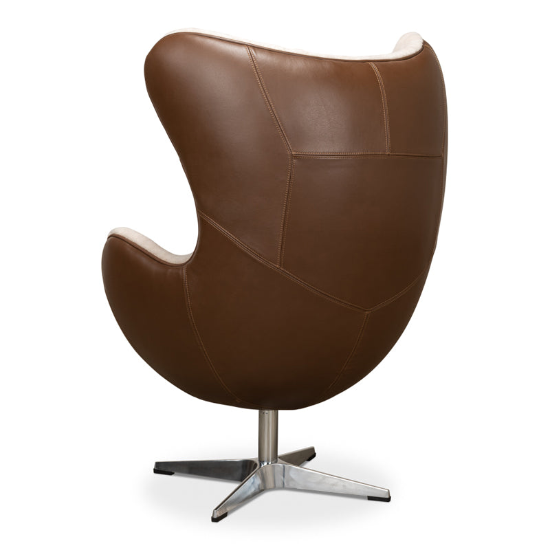 Jacobean Mid 20th Century Egg Chair