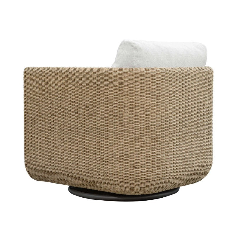 Santorini - Outdoor Swivel Lounge Chair - Brown