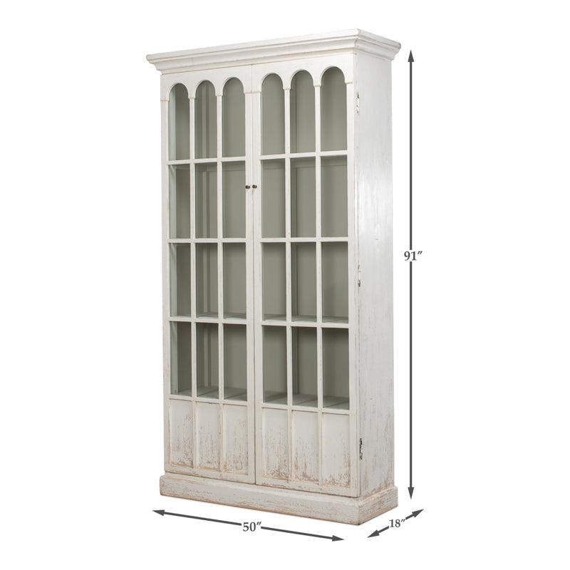 Edgar Allan Glass Bookcase