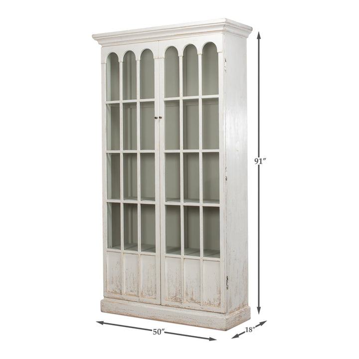 Edgar Allan Glass Bookcase