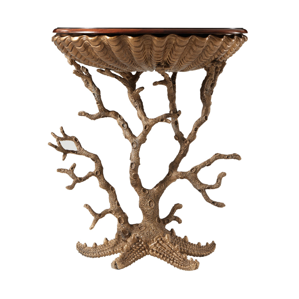Gilt Grotto Accent Console Table