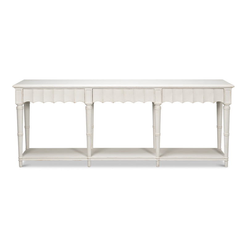 Chantal Console Table Antique White