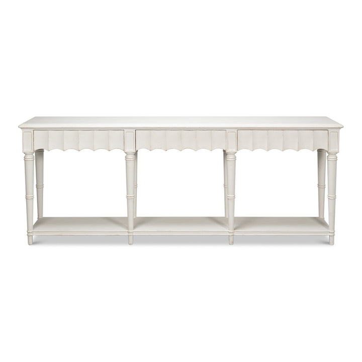Chantal Console Table Antique White