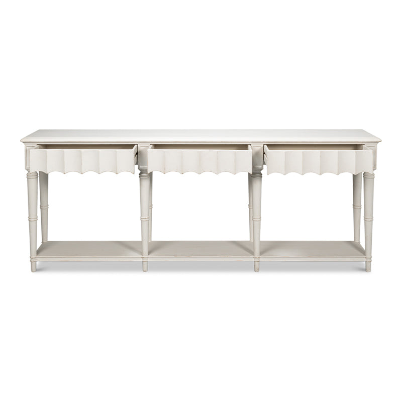 Chantal Console Table Antique White
