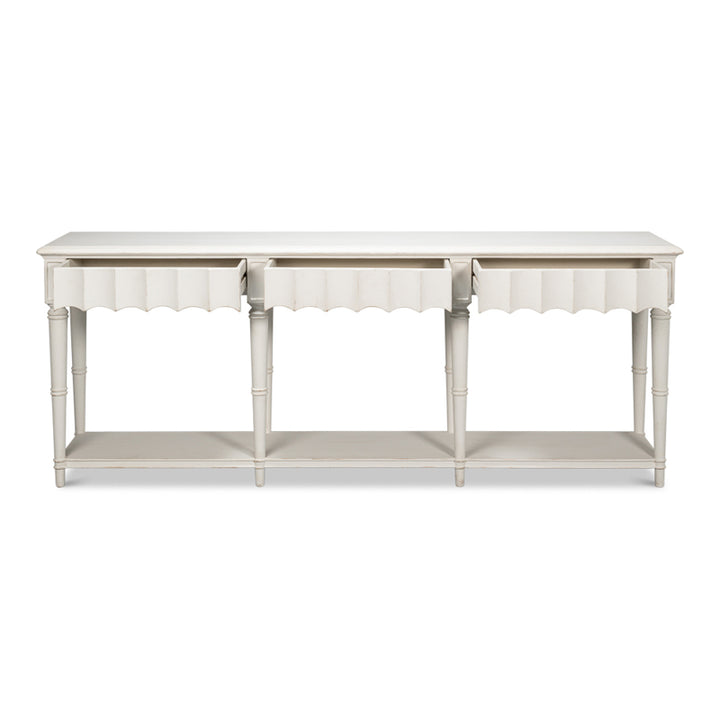 Chantal Console Table Antique White