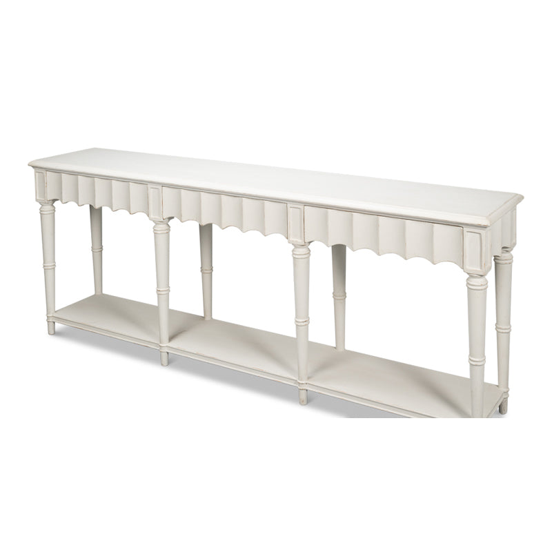 Chantal Console Table Antique White