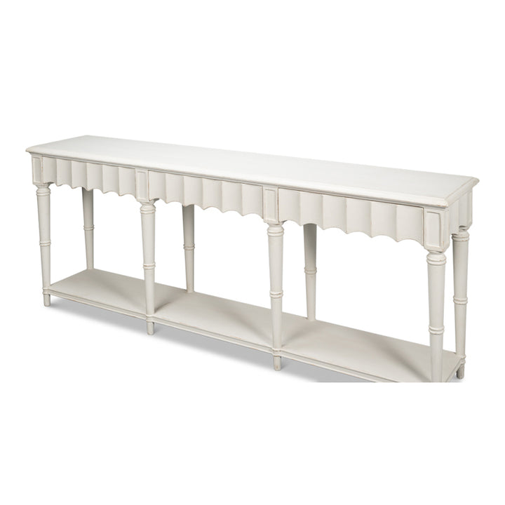 Chantal Console Table Antique White