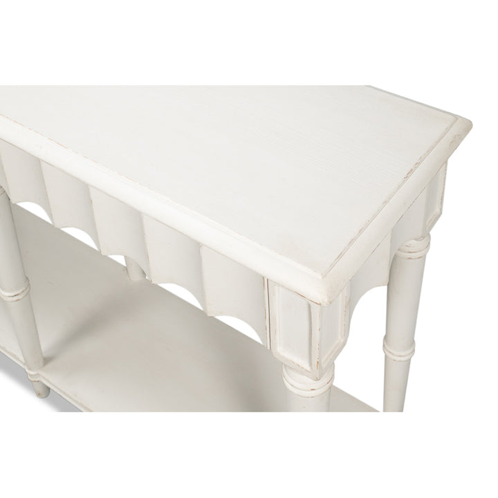 Chantal Console Table Antique White